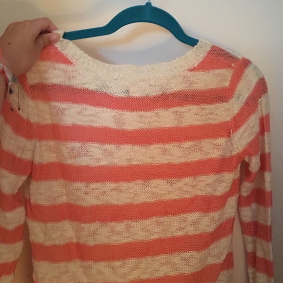pink and white strip sweater - Picture 2 of 2